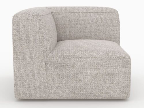 Angle interchangeable Hestia pour canapé modulable en tissu beige