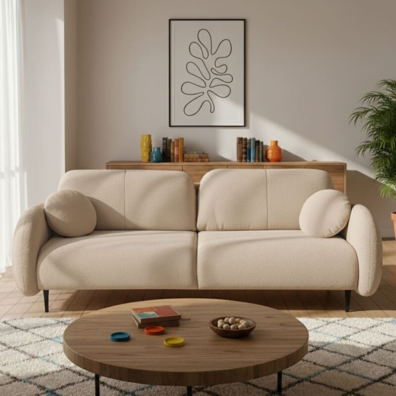 Baita CARINO : le canapé droit 3 places qui pense à votre quotidien