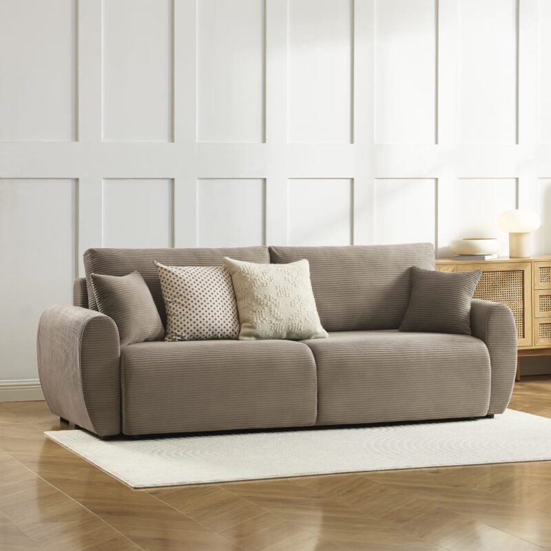 Baita DANILO : test du canapé droit convertible en velours côtelé - CoteCanape.fr