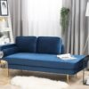 Beliani Chaise Longue en Velours Bleu Marine — Test & Avis