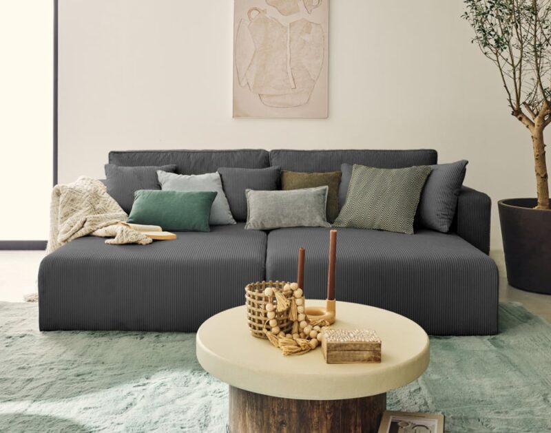 Best Mobilier Topaze (4 places) : notre test du canapé en velours côtelé