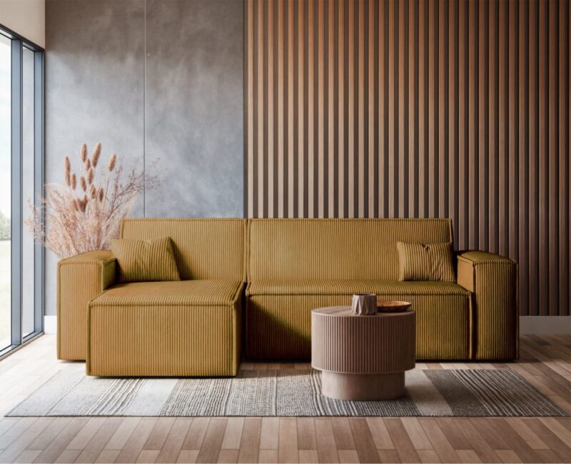 Canapé d’angle Selsey Scarlo (tissu côtelé) — Test & avis complets