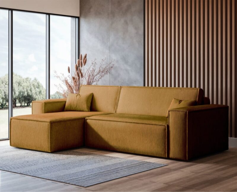 Canapé d’angle Selsey Scarlo (tissu côtelé) — Test & avis complets