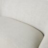 Assise du Mallow - Canapé arrondi 3 places en textile tramé greige