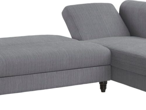 Dorel Home canapé-lit gris à suspension à vagues : notre test