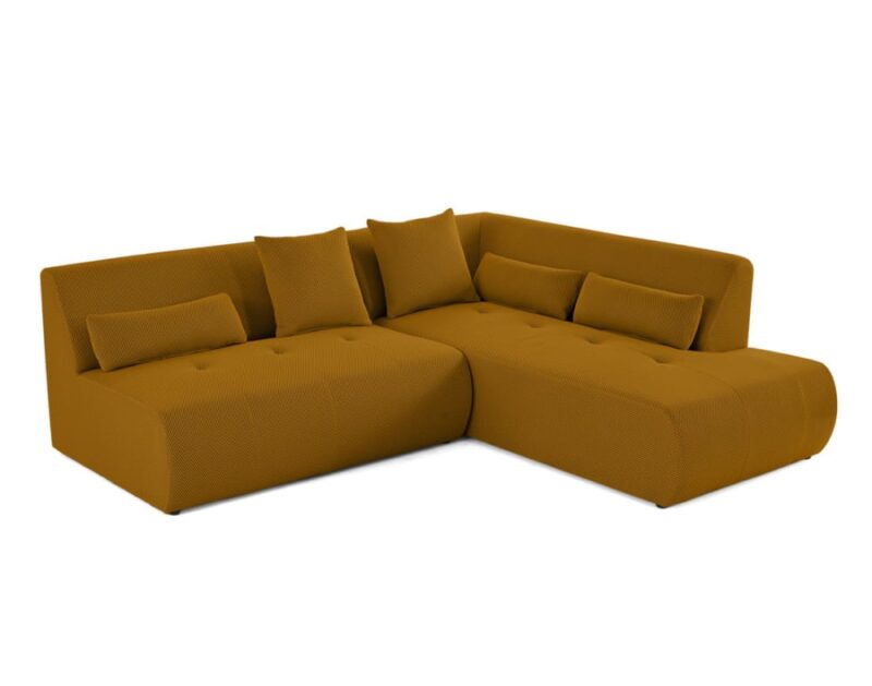 Lisa Design ONYX : test du canapé d’angle modulable 5 places (tissu 3D, angle droit)
