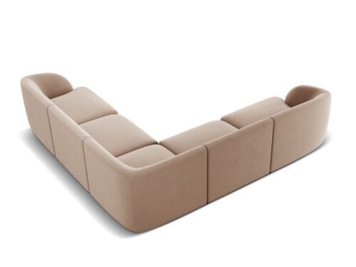 Micadoni Home, Canapé en tissu velours synthétique : doux