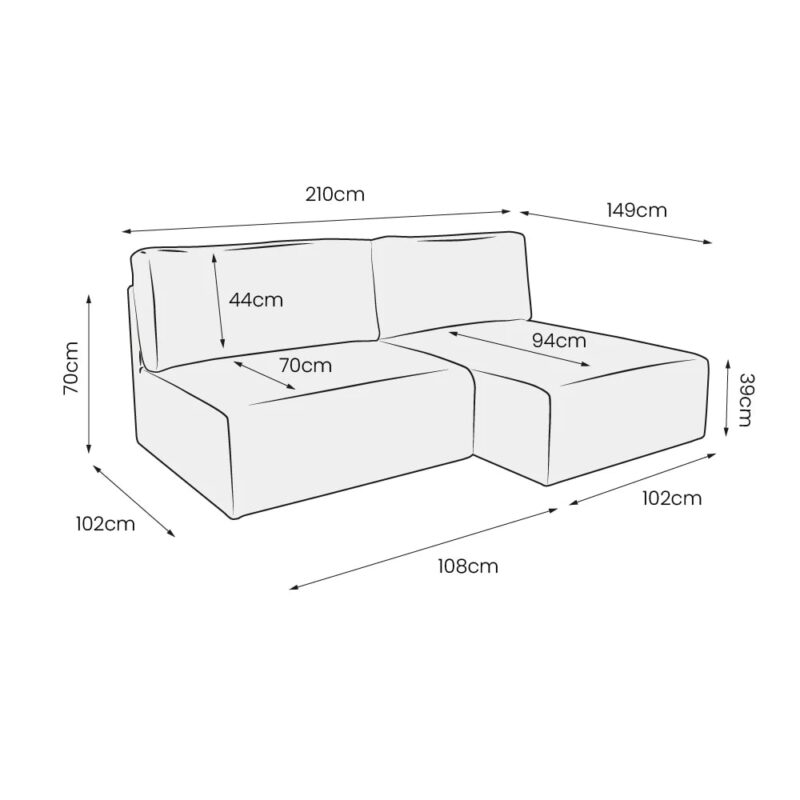 Test et avis du canapé d’angle convertible et modulable Elior en velours côtelé gris foncé de Nazar Home