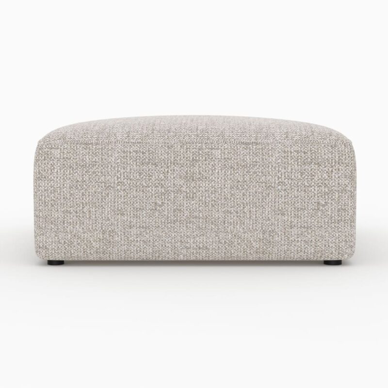 Pouf Hestia carré pour canapé modulable en tissu beige – Rendez-Vous Déco