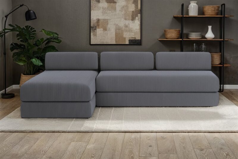 Repensez votre espace avec le canapé d’angle convertible 6 places Kimo