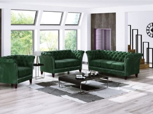 S-Style Chesterfield en velours vert bouteille : notre test complet