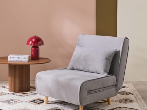 sweeek Guest (Gris) : notre test de la chauffeuse convertible 1 place - CoteCanape.fr