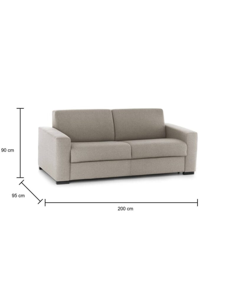 Talamo Italia Canapé‑lit 2 places taupe (200 cm) – Test complet