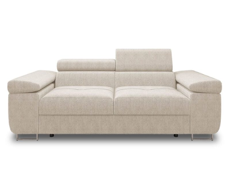 Test & avis – Canapé 2 places PABLO Best Mobilier (velours côtelé, têtières)