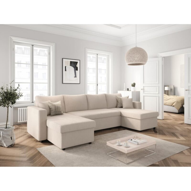 Test & avis – Canapé d’angle panoramique MARIA d’Usinestreet (convertible, 2 coffres)