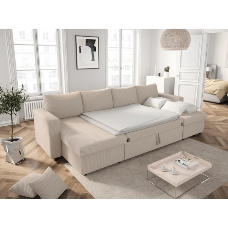 Test & avis – Canapé d’angle panoramique MARIA d’Usinestreet (convertible, 2 coffres)