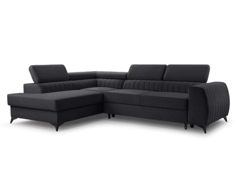 test-best-mobilier-aneta-canape-dangle-gauche-convertible-en-velours_2 Best Mobilier Aneta : canapé d’angle gauche convertible en velours - mise en situation