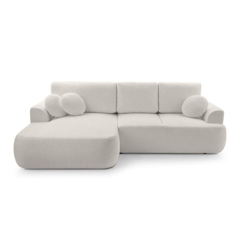 Test Best Mobilier Candela : canapé d'angle convertible méridienne gauche