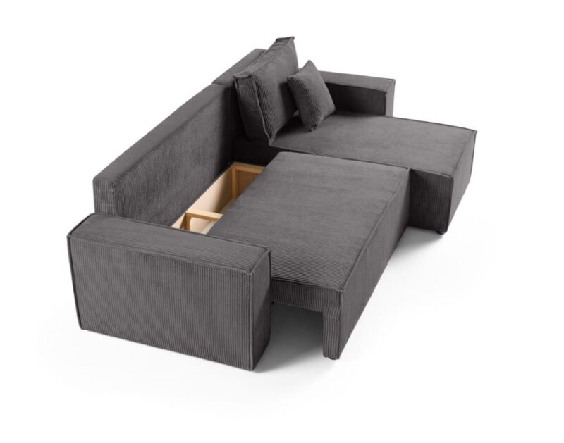 Test Best Mobilier Cezanne : le canapé d’angle réversible et convertible qui mise sur le velours côtelé