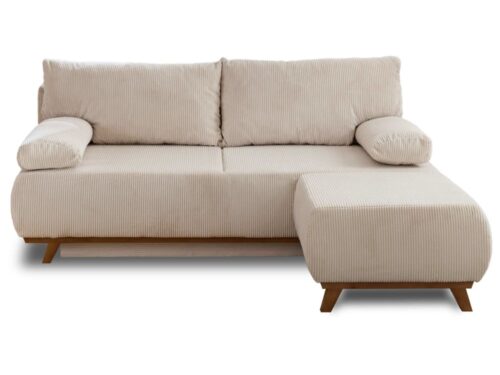 Best Mobilier Cristal : canapé convertible 4 places en velours côtelé - CoteCanape.fr