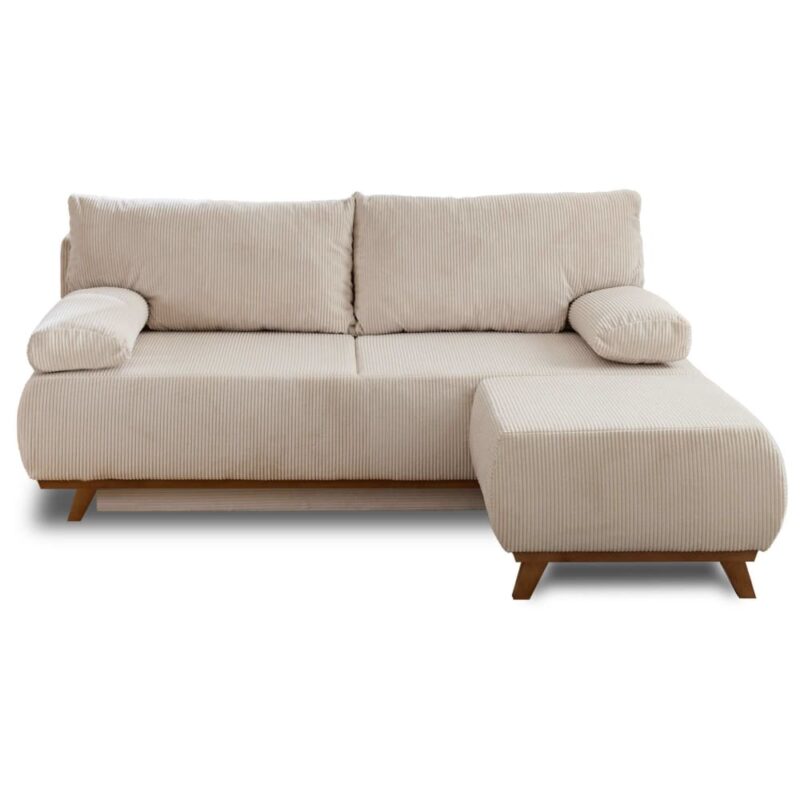 Best Mobilier Cristal : canapé convertible 4 places en velours côtelé - CoteCanape.fr