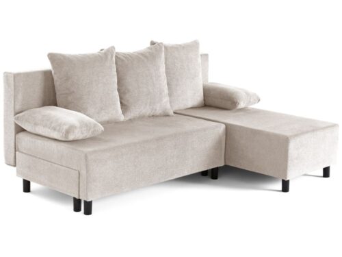 Best Mobilier Gloria : canapé d’angle convertible réversible (Beige) - vue détaillée