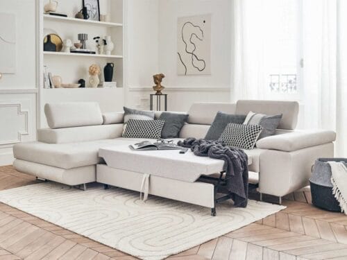 Test Best Mobilier Pablo : canapé d’angle 5 places gauche