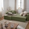 Test Best Mobilier Topaze : canapé d’angle convertible 4 places (vert)
