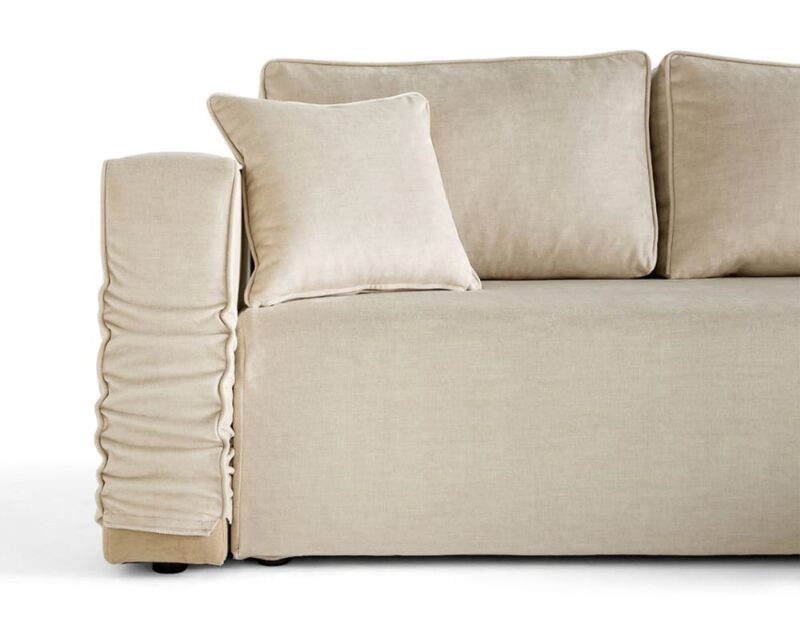 Test Best Mobilier Topaze : canapé d’angle réversible en velours (4 places)