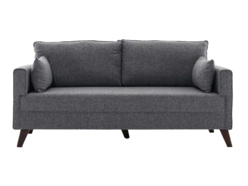 – Canapé 2 places gris chiné SPLIT (dos droit) – Pier Import - CoteCanape.fr