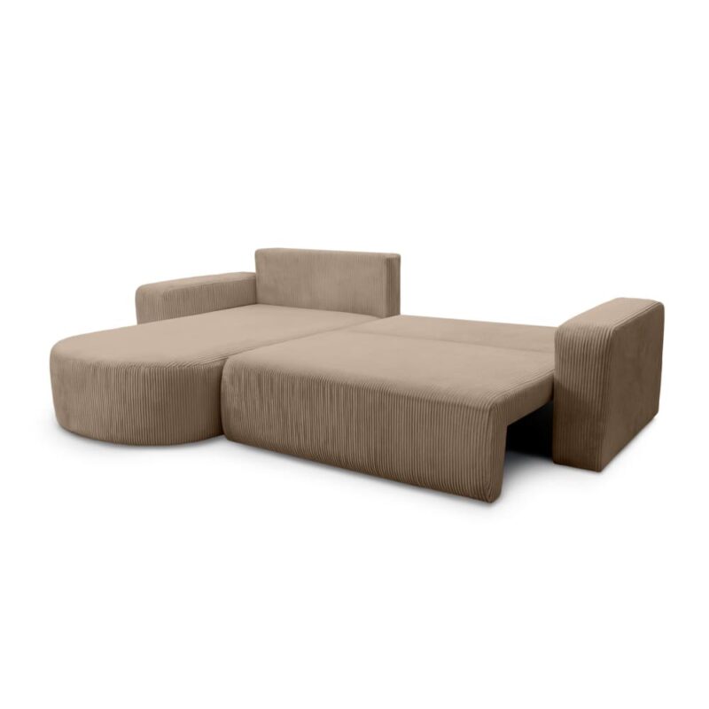 Test – Canapé d’angle convertible KIARA (Usinestreet) : 4 places cosy, angle réversible et coffre