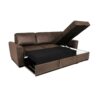 Canapé Montréal Maisons du Monde en suédine marron : canapé d’angle convertible 3/4 places avec coffre, avis sur le confort, le montage et le prix