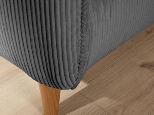 Canapé Portimo (CAMIF) : charme et douceur du velours côtelé - vue détaillée