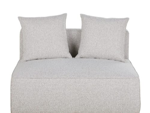 – Chauffeuse 2 places BARNABY gris clair chiné (Maisons du Monde) - CoteCanape.fr