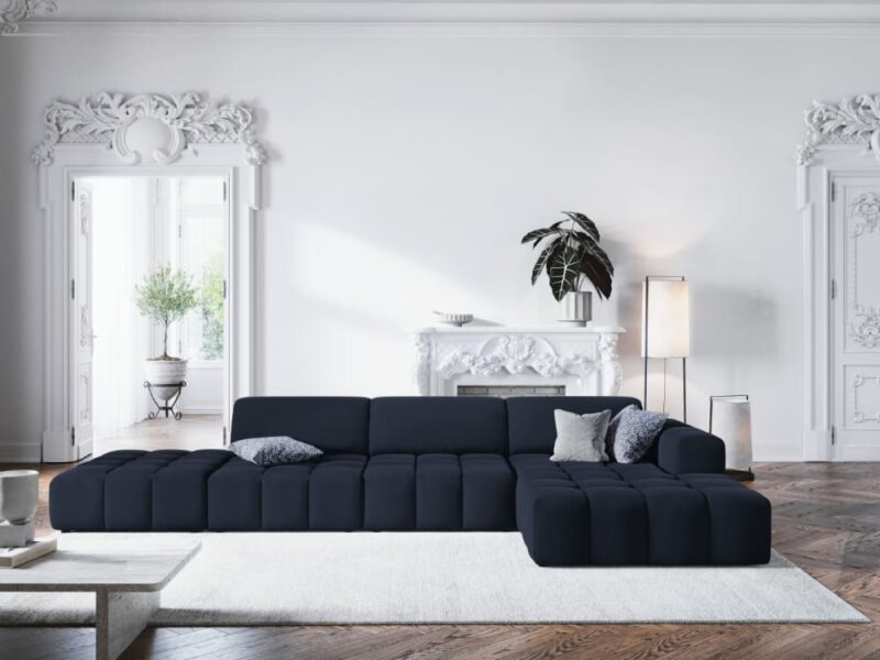 Test CXL by Christian Lacroix : le canapé en velours bleu qui assume