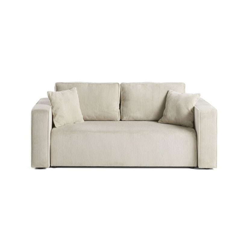 Test du canapé 2 places Best Mobilier Topaze en velours côtelé (Beige)