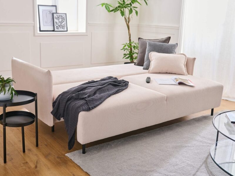 Test du canapé 3 places Valentina (Lisa Design) – velours côtelé convertible