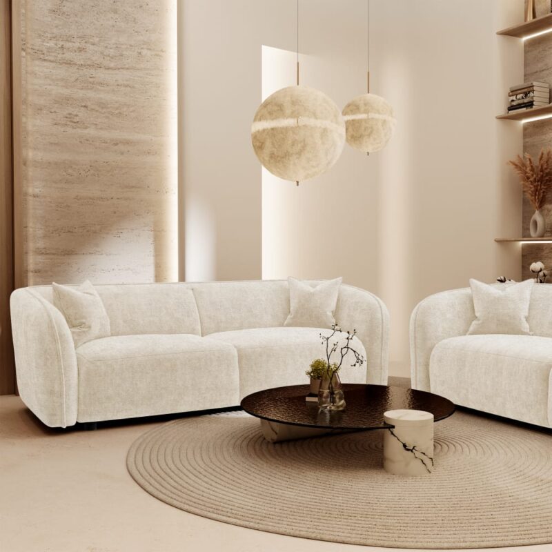 canapé AMY (Beige) par Premium Interiors : élégance et confort - CoteCanape.fr