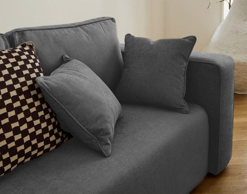 Test du canapé Best Mobilier Topaze 2 places (fixe, tissu gris)