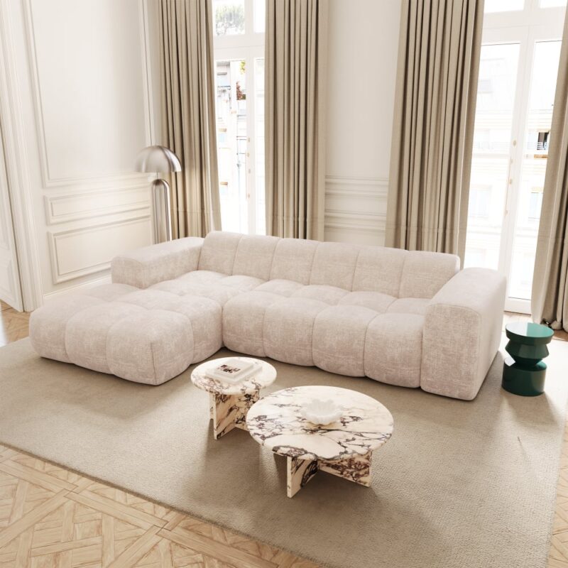 Test du canapé BLOOM de Premium Interiors : confort contemporain en beige