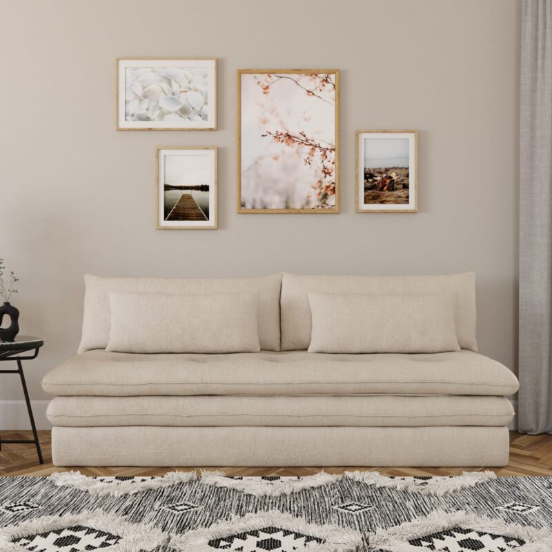 Canapé Clio Maisons du Monde : avis et test du convertible 2/3 places (tissu recyclé)