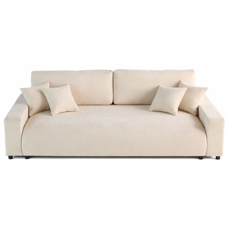 Test du canapé convertible Lisa Design Pivoine (velours côtelé, 3 places)