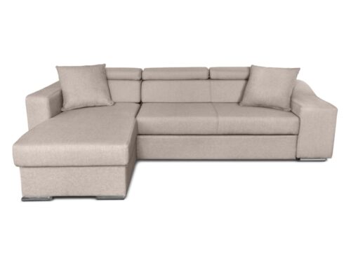 canapé d’angle ELONA Usinestreet : convertible, coffre et 2 poufs - CoteCanape.fr