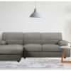 Test du canapé d’angle gauche London (Habitat & Jardin) – 4 places, tissu gris
