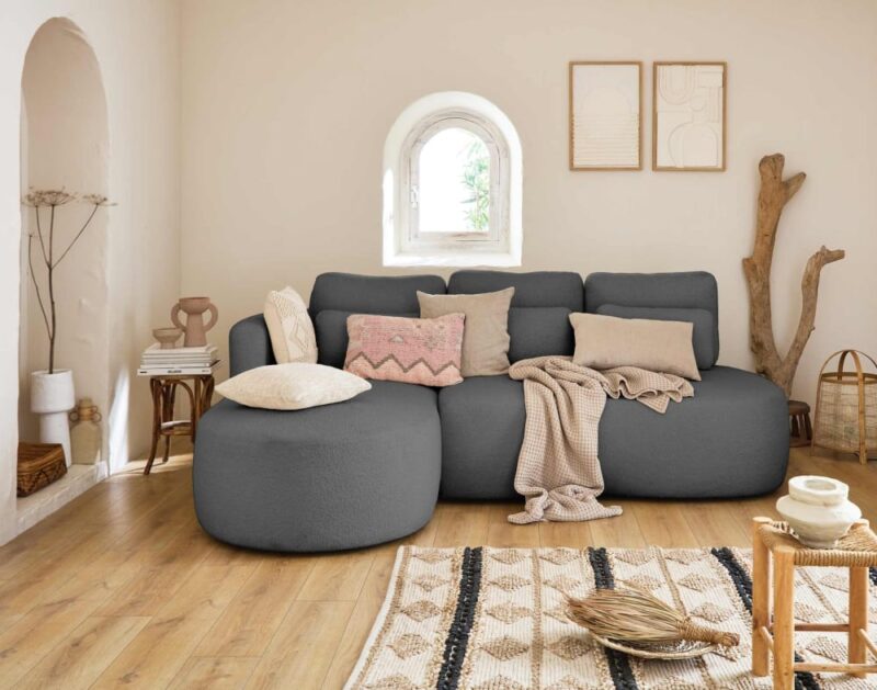 Test du canapé d’angle Mahina Lisa Design (4 places, angle gauche, convertible)