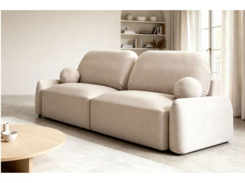 canapé d’angle NOEMIE par Casanova Paris : velours, espace et confort assumé - vue détaillée