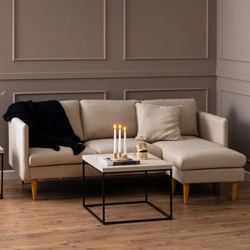 Test du canapé d’angle réversible 3 places Verso de Drawer