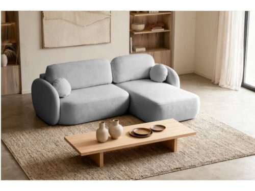 Test du canapé d’angle SANTIAGO de Casanova Paris : confort modulable en velours gris