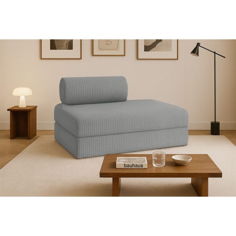 Test du canapé droit convertible 2 places Kimo : épuré, modulable et 100 % mousse HD