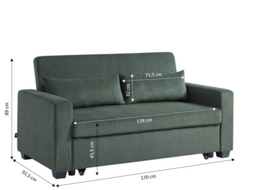 Canapé Eva de Baita : compact, convertible et chaleureux